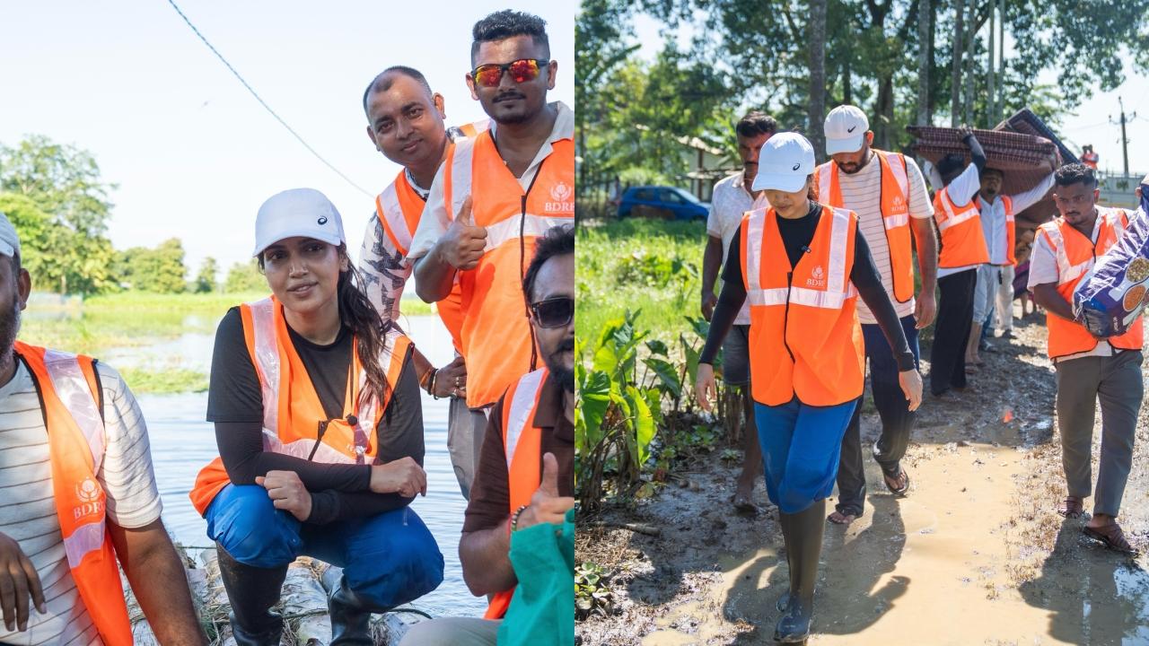 Assam floods: Bhumi Pednekar spotted providing aid to villagers Bhumi Pednekkar (Pic/Instagram)