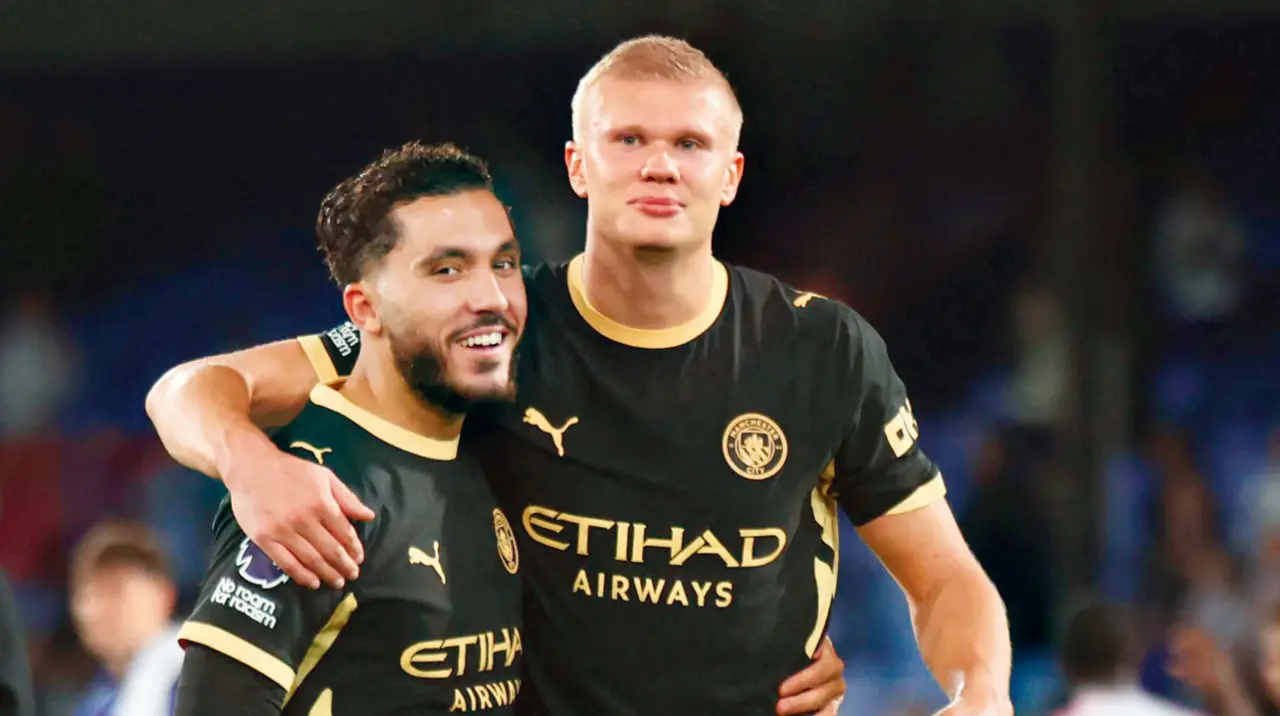 Enzo Maresca heaps praise on Rayan Cherki after win over Crystal Palace Manchester City’s Rayan Cherki (left) celebrates scoring against Crystal Palace with teammate Erling Haaland on Friday. Pic/AFP
