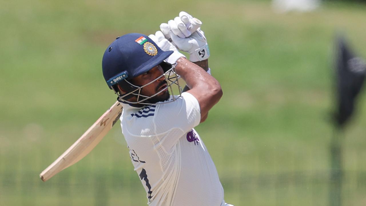 Currently, Team India's Dhruv Jurel has reached the score of an unbeaten 95 runs. Facing 155 deliveries, the right-handed batsman has smashed nine boundaries (Pic: X/@BCCI)