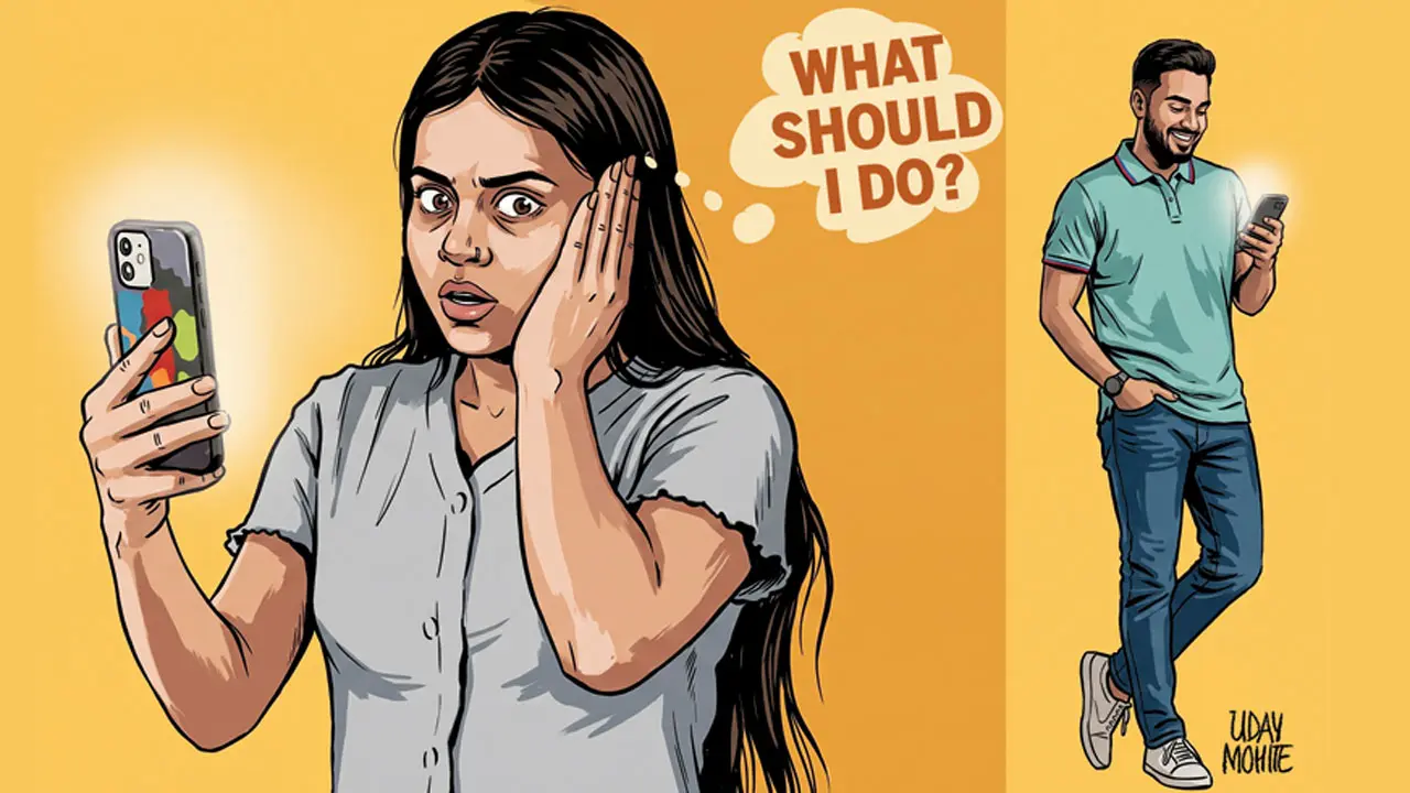 Dr Love with Mid-Day: He’s chatting with ‘another’ woman! Illustration/Uday Mohite