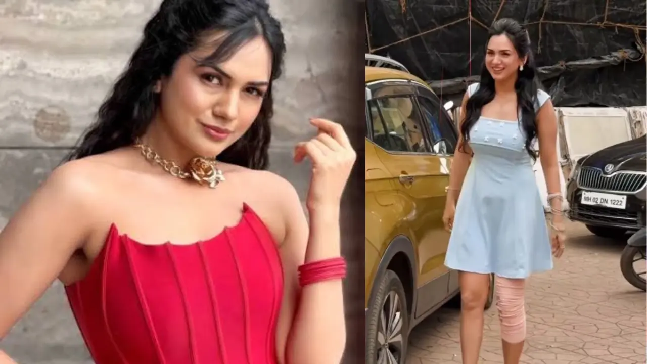 Akanksha Chamola suffers knee and ribs injury; jokes about doing stunts at home Akanksha Chamola (Pictures via Instagram)