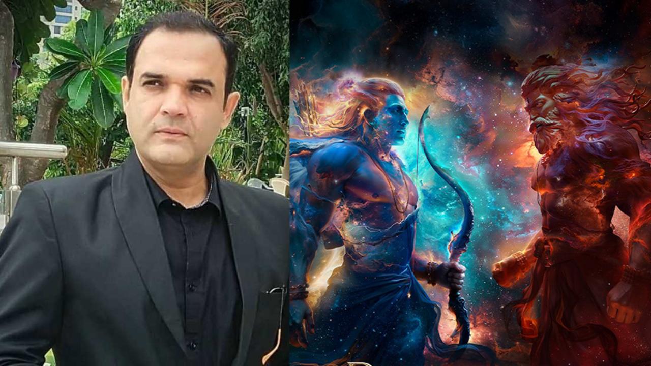 Rajiv Kumar and Ramayana poster (Pictures via X)