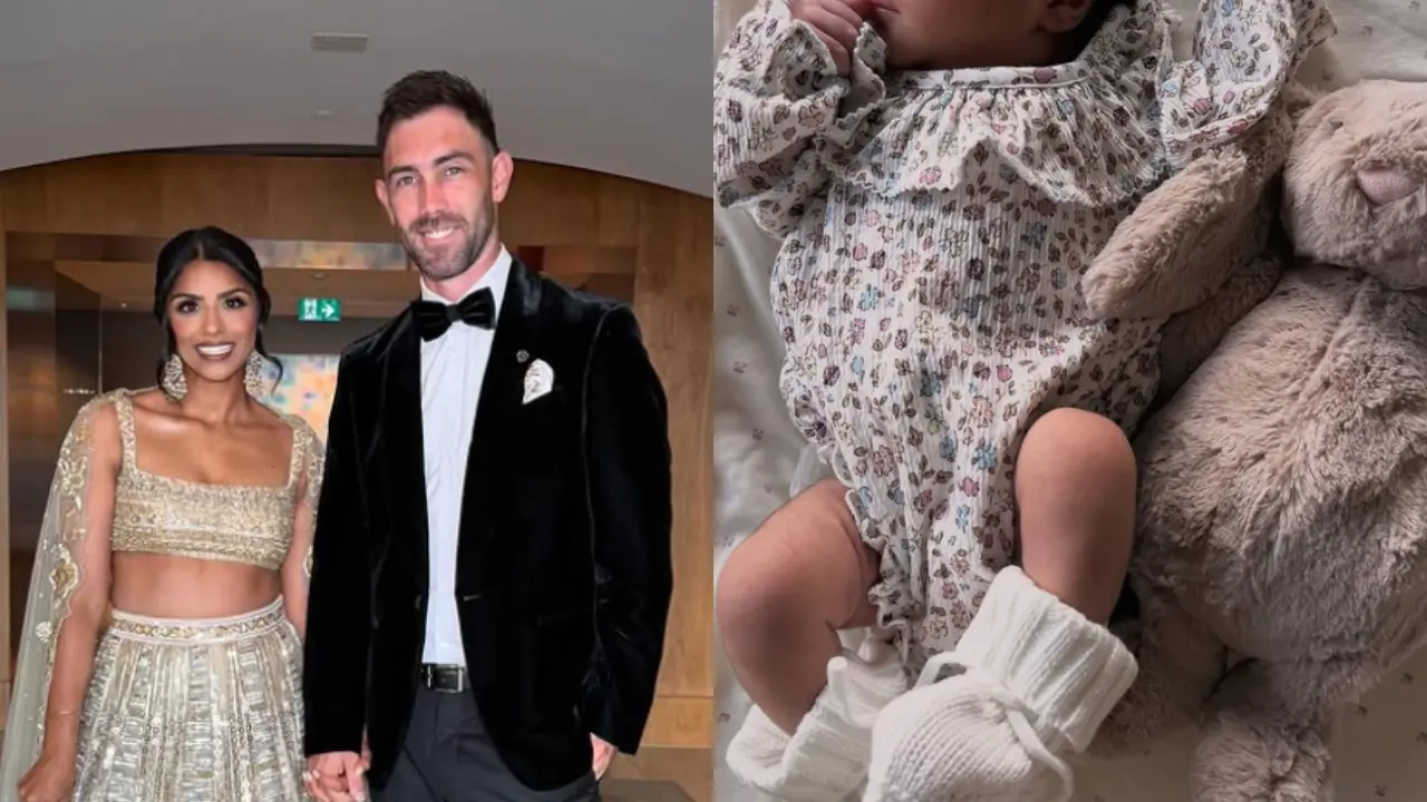 Australia's all-rounder Glenn Maxwell and wife Vini Raman welcome their second child Vini Raman, Glenn Maxwell, Maia Maxwell (Pic: Instagram/vini.raman)