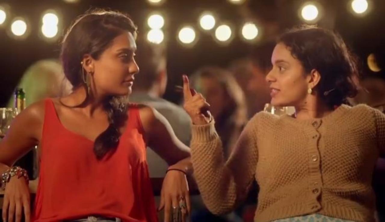 Rani and Vijaylakshmi in Queen
A transformative bond formed between the two during an accidental solo honeymoon in Paris helps Rani, the protagonist find her voice.