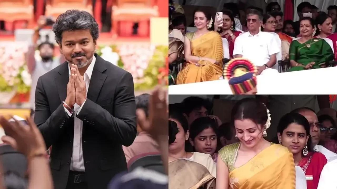 Trisha Krishnan attended Tamil Nadu Chief Minister Vijay&rsquo;s first Independence Day celebration at Fort St George in Chennai. Read full story here