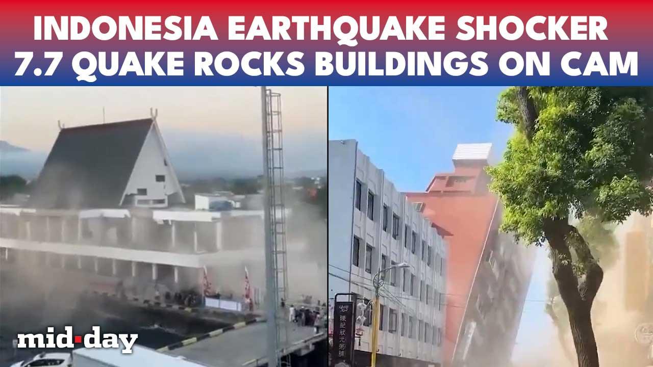 Indonesia hit by powerful 7.7 earthquake, thousands flee as buildings collapse
