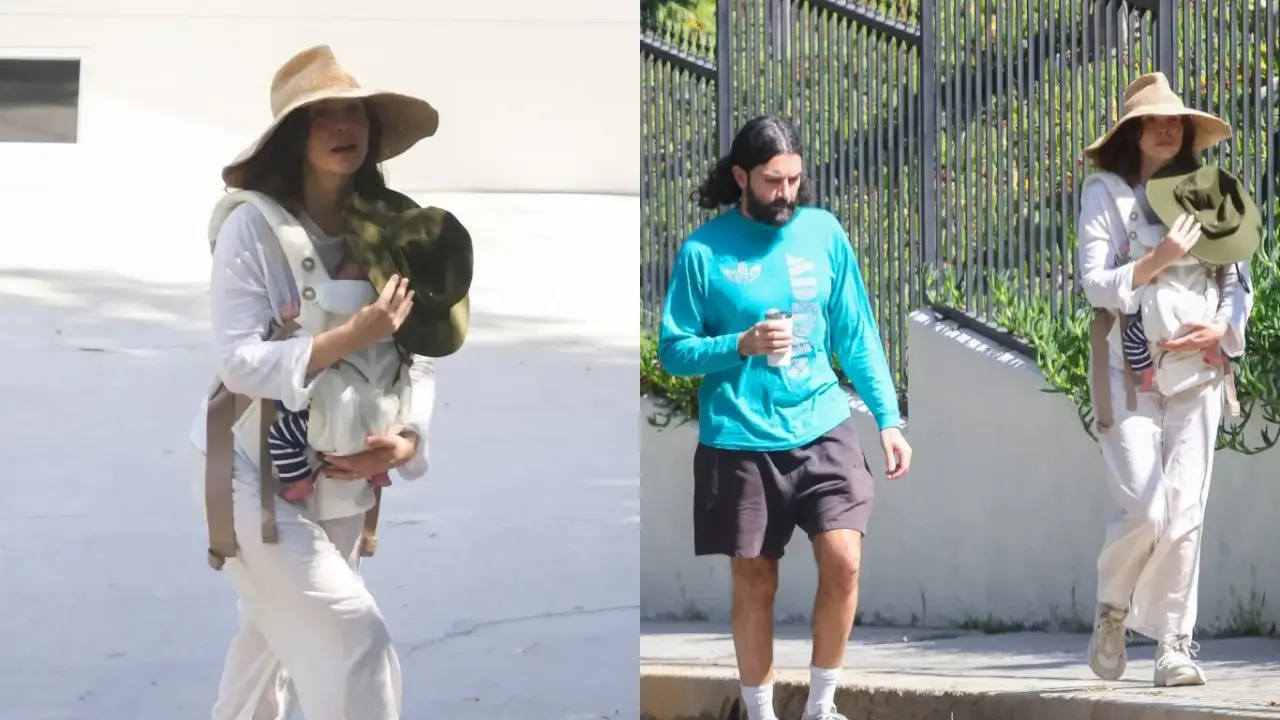 Elizabeth Olsen welcomes first child with Robbie Arnett, steps out with newborn baby Elizabeth Olsen and Robbie Arnett. Pics via X