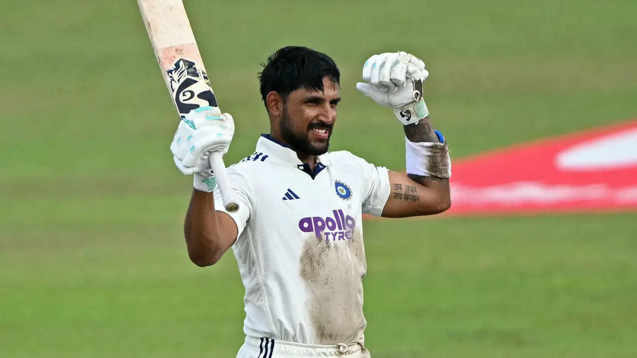 In Photos: Dhruv Jurel celebrates his hundred in Colombo against Sri Lanka Dhruv Jurel celebrates his hundred against Sri Lanka (Pic: AFP)