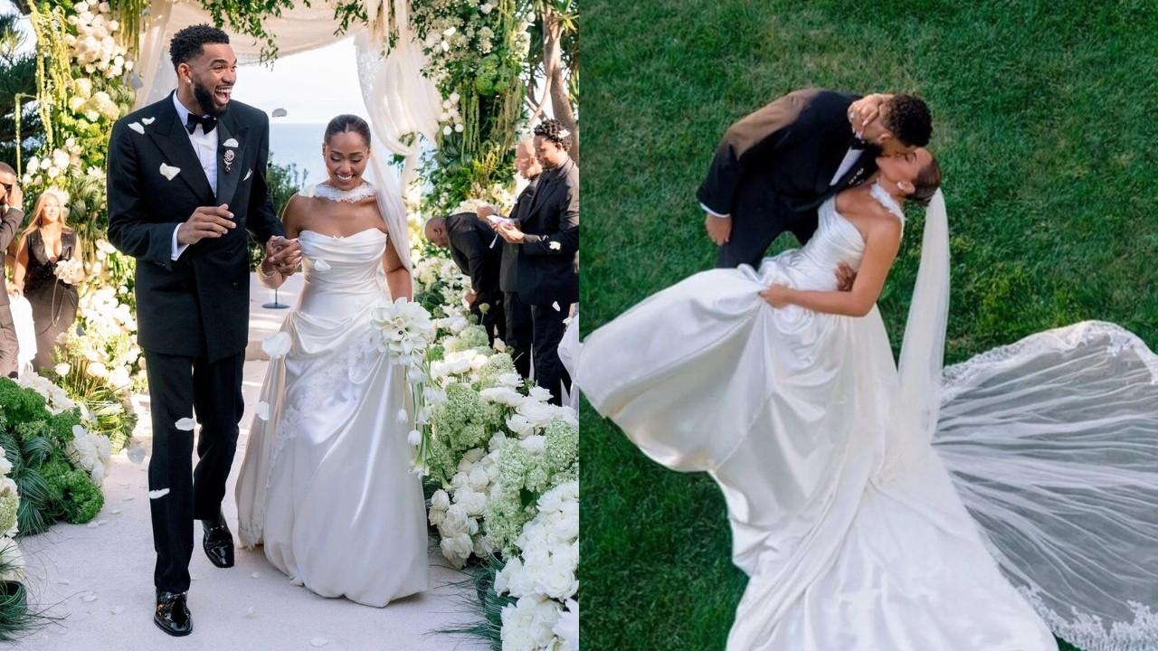 Jordyn Woods marries NBA star Karl-Anthony Towns in a dreamy wedding Karl-Anthony Towns marries Jordyn Woods (Pics/Jose Villa Instagram, X)