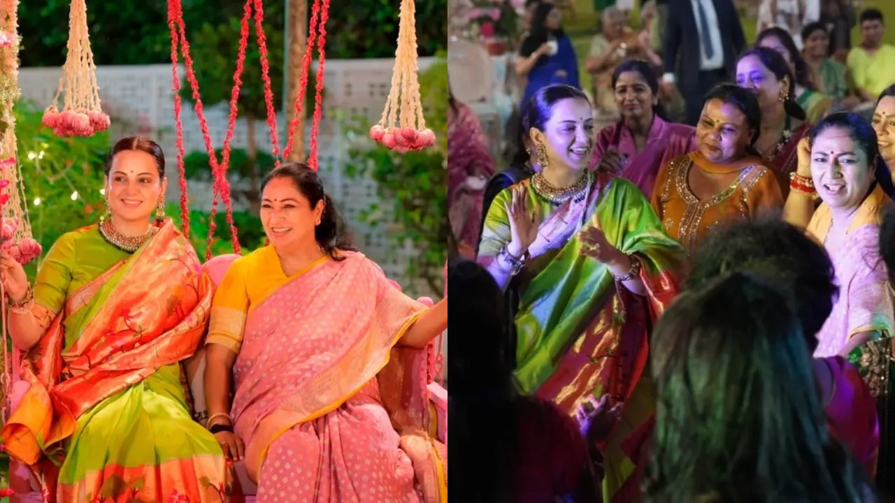 Kangana Ranaut celebrates the festival of Teej with Delhi CM Rekha Gupta