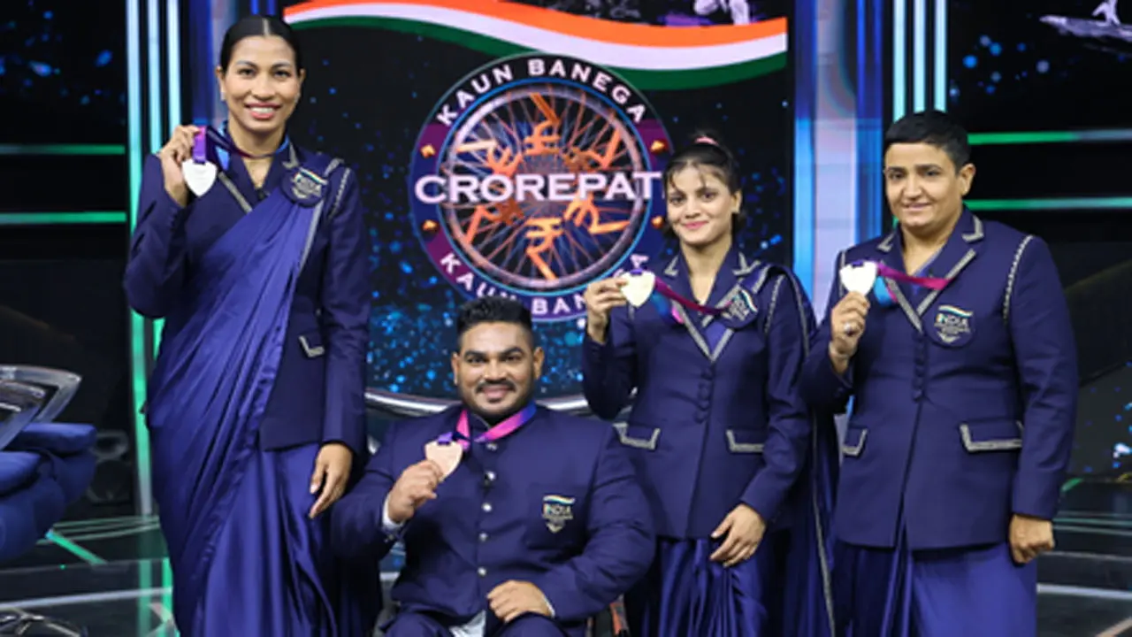 KBC 18: Amitabh Bachchan welcomes the Commonwealth Games 2026 winners to the hotseat Picture Courtesy/Instagram @sonytvofficial