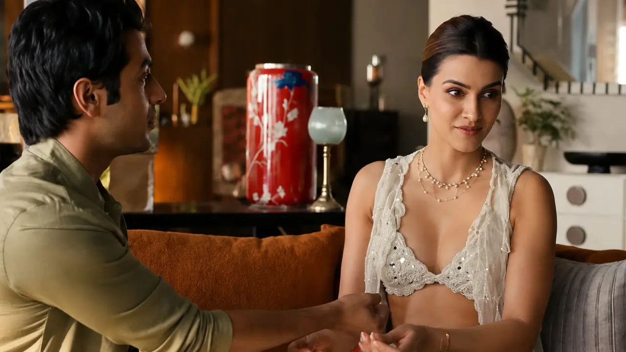 Kriti Sanon Raksha Bandhan advertisement. Pics via X