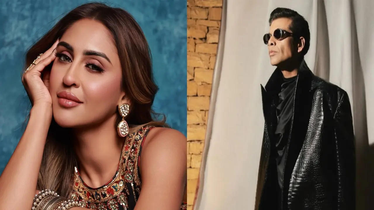 The Traitors 2: Krystle D'Souza earns Karan Johar’s praise for smart gameplay Krystle Dsouza and Karan Johar (Pics/Instagram)