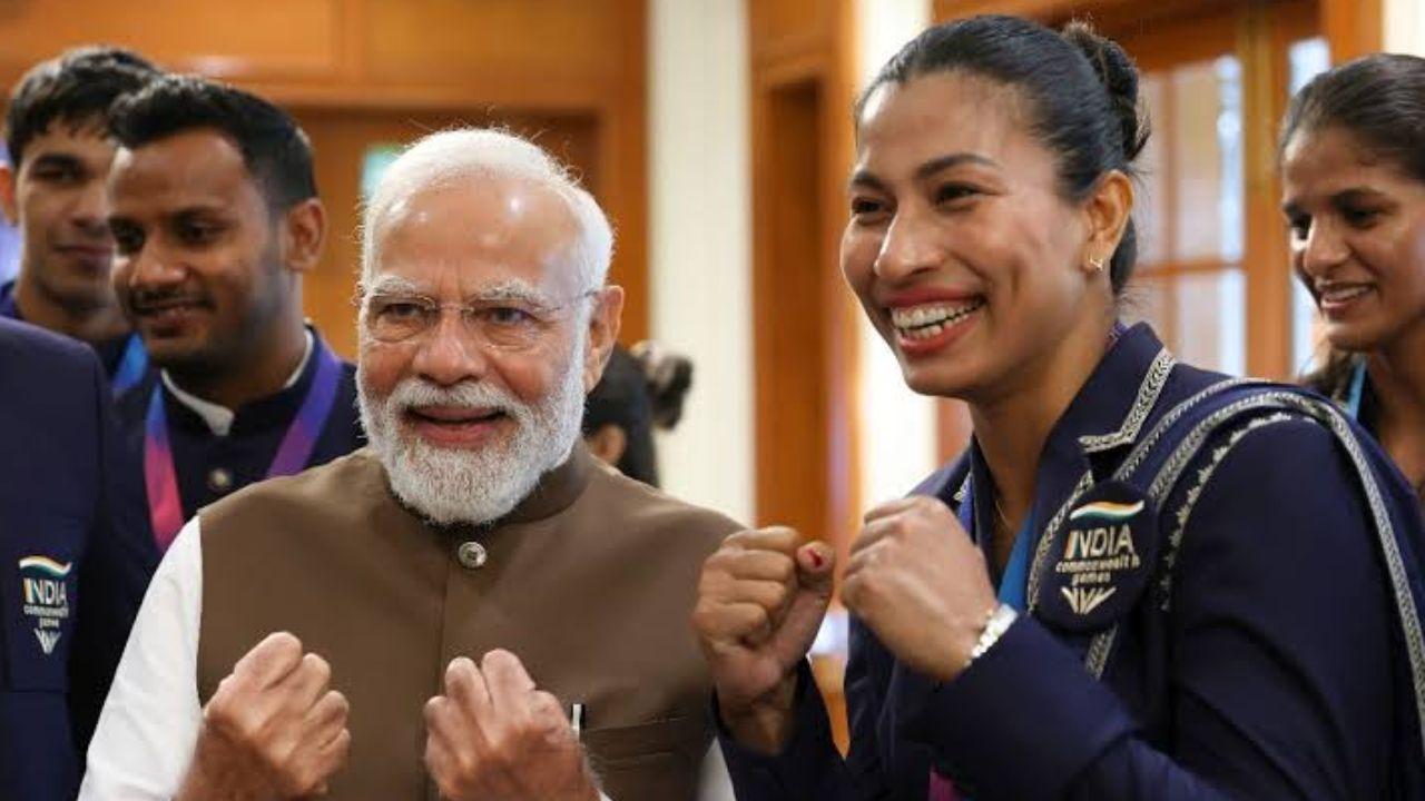 Lovlina Borgohain reacts to meeting PM Modi after CWG 2026 silver medal PM Modi with Lovlina Borgohain (Pic: PTI)