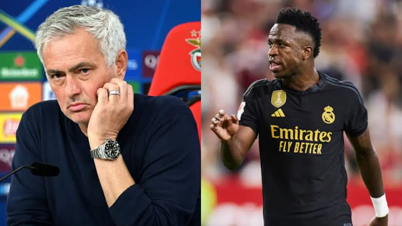 Mourinho wants to help Vinicius Junior manage emotions better at Real Madrid Jose Mourinho and Vini Jr (Pic: X)