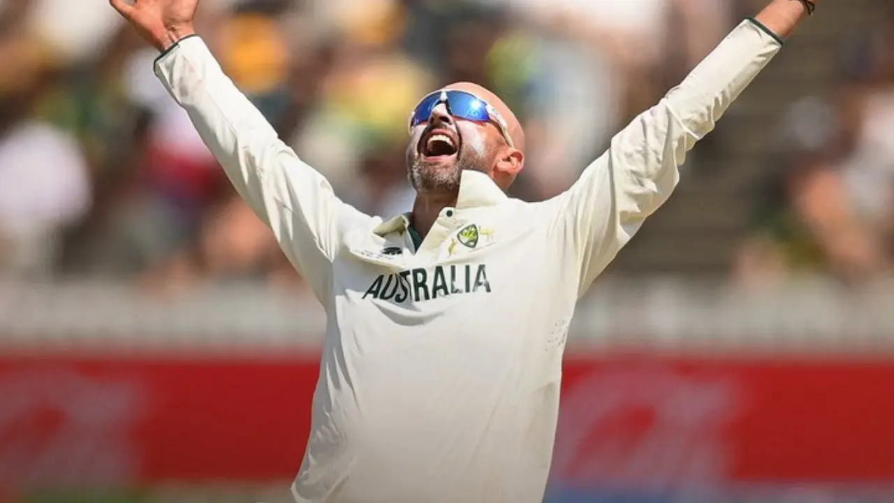 PICS | Nathan Lyon becomes second Australian spinner to achieve THIS feat Nathan Lyon (Pic: X/@ICC)