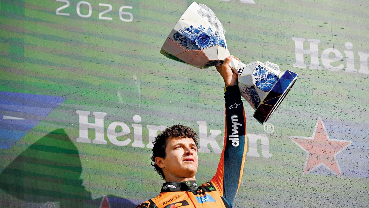 Dutch Grand Prix | It’s one of my better wins: McLaren’s Norris Lando Norris with the winner’s trophy on Sunday. Pics/AFP
