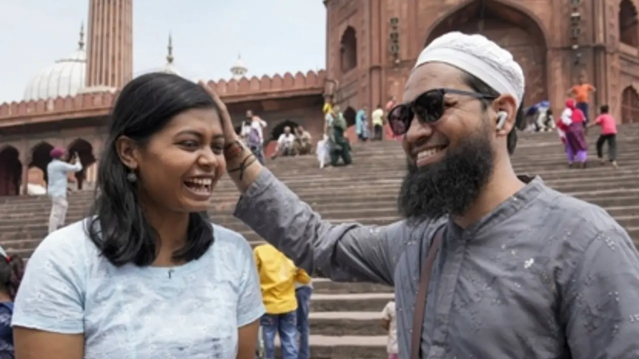 IN PHOTOS | Raksha Bandhan 2026 at Jama Masjid: A celebration of harmony A man blesses a girl during Raksha Bandhan celebrations at Jama Masjid in New Delhi. PIC/PTI