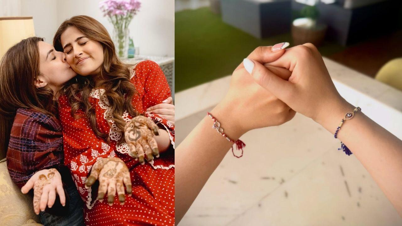 Kriti Sanon shared a fun post by sharing just their Rakhis, she penned a note, "While the Rakhi fashion committee is still in session. We’re focusing on what really matters. Happy Rakhi to all"