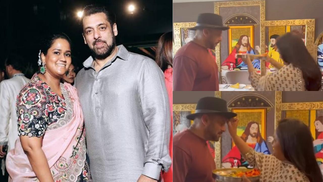 Arpita Khan Sharma and Salman Khan (Pictures via X)