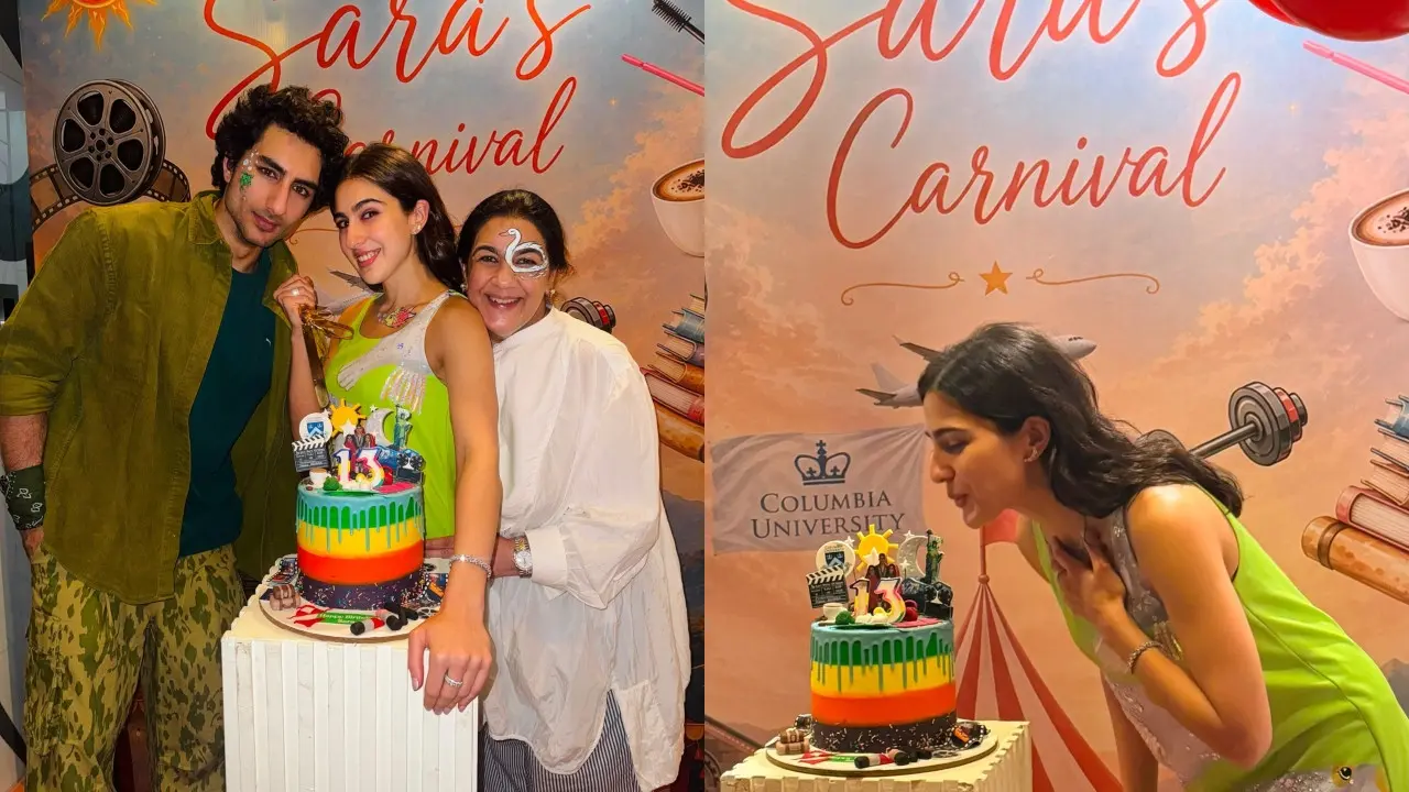 PHOTOS: Inside Sara Ali Khan’s carnival-themed birthday celebration Sara Ali Khan's birthday (Pics/Instagram)