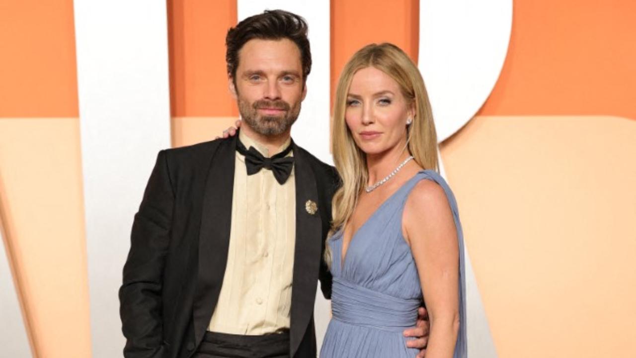 Sebastian Stan aka Winter Soldier welcomes first child with girlfriend Sebastian Stan and Annabelle Wallis. Pic via AFP