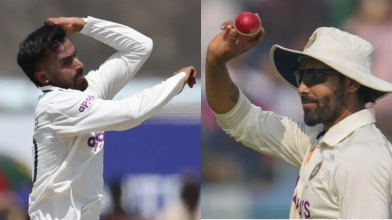 Sairaj Bahutule proposes free-hits in Test cricket to reduce no-balls Manav Suthar and Ravindra Jadeja (Pic: BCCI)