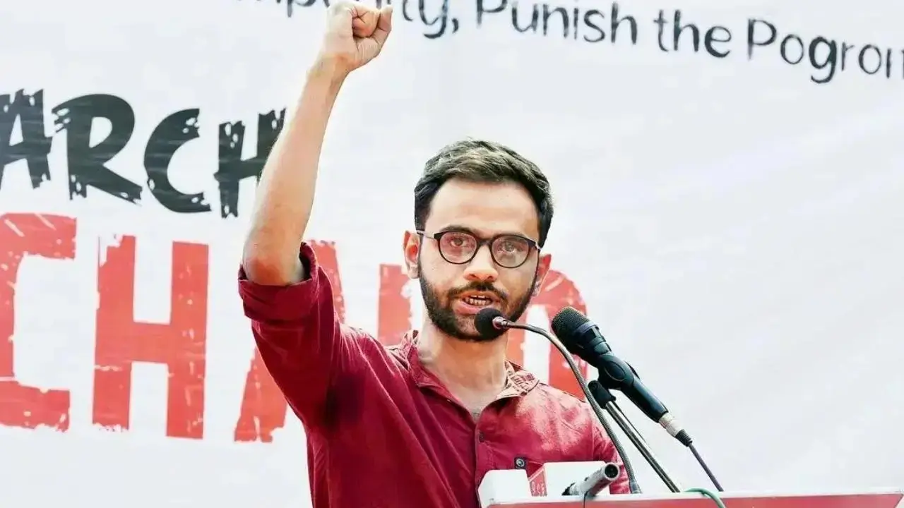 Delhi Police oppose bail for Umar Khalid, Sharjeel Imam in 2020 riots case Umar Khalid. File Pic