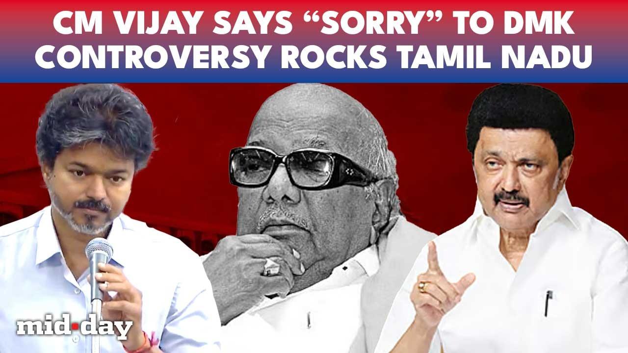 Tamil Nadu Assembly erupts: CM Vijay apologises over Karunanidhi remarks