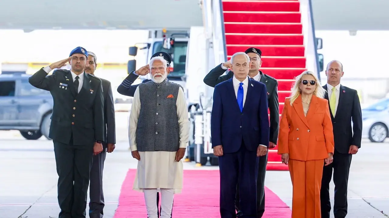 IN PHOTOS: PM Modi arrives in Israel for two-day state visit