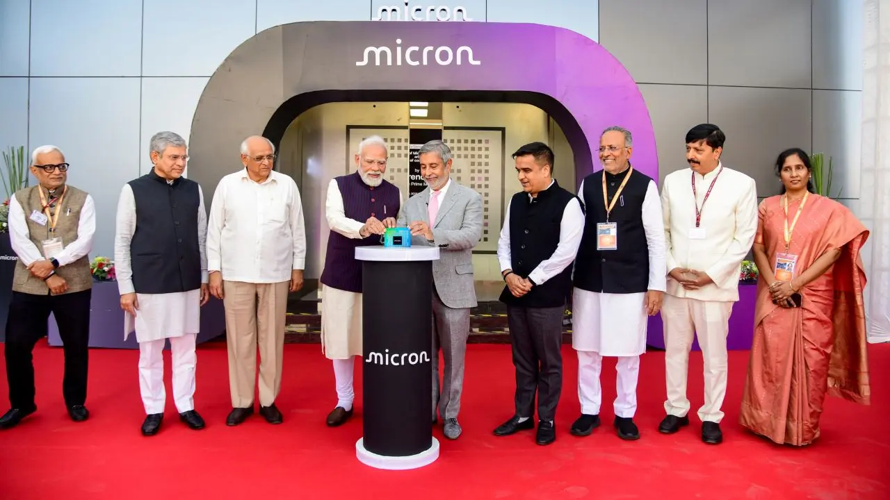 IN PHOTOS: PM Modi inaugurates India’s first semiconductor ATMP plant in Sanand