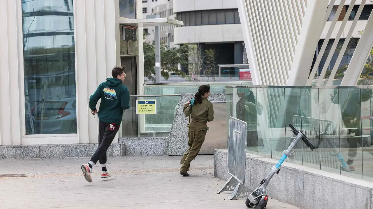 IN PHOTOS: Israelis in Tel Aviv take shelter as Iran responds to attack
