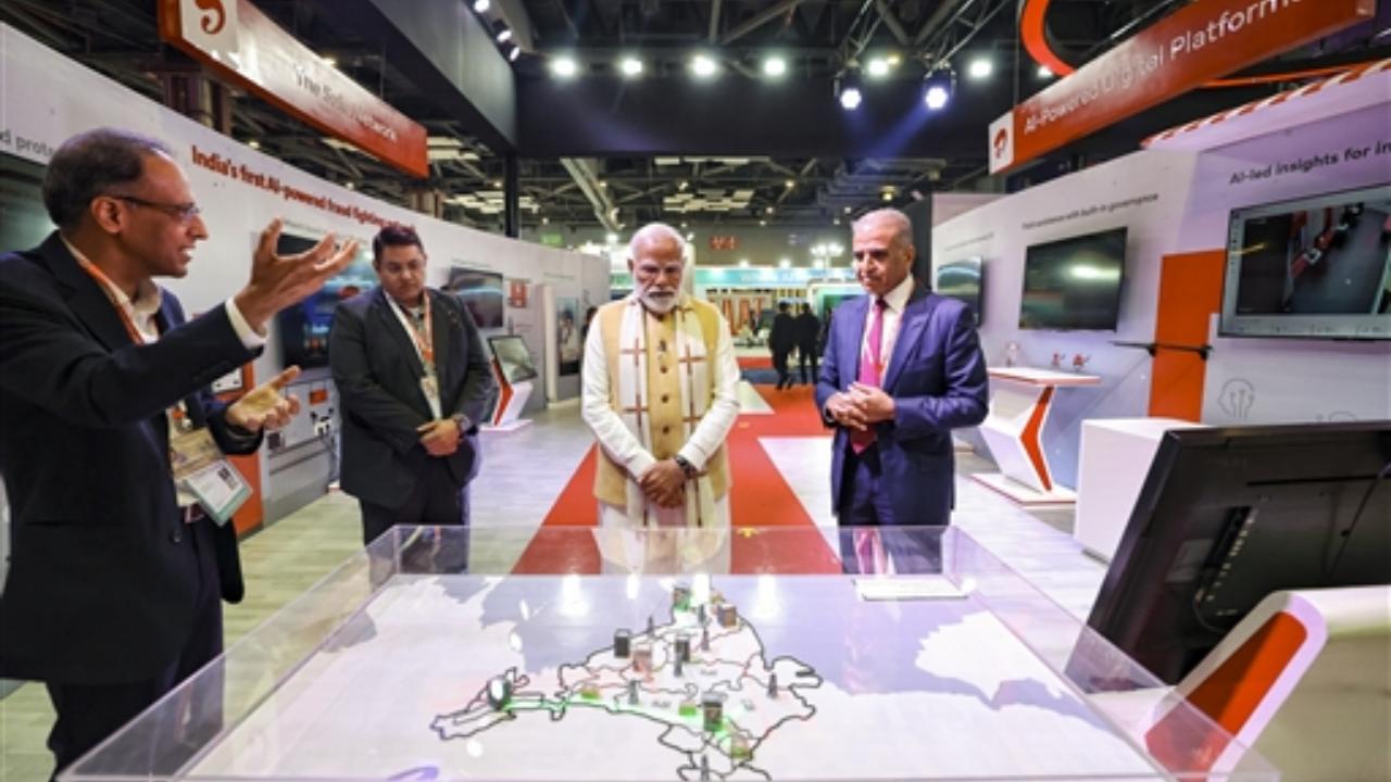 The Expo features more than 300 curated exhibition pavilions and live demonstrations, organised under three themes: people, planet and progress. (Pic/PTI)