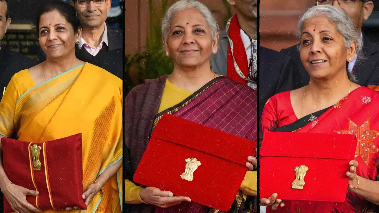 IN PICS: Nirmala Sitharaman's iconic sarees for Budget day over the years
