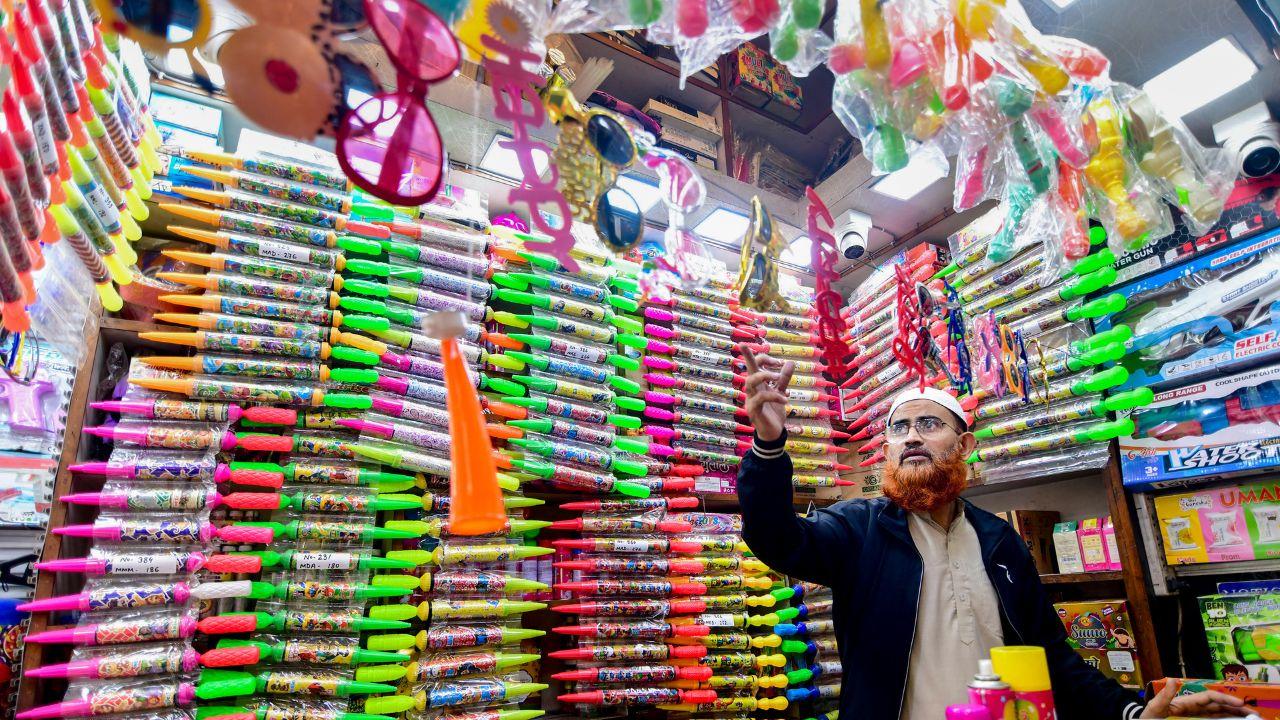 Markets in Guwahati brim with vibrant ‘gulal’, ‘abeer’ and pichkaris ahead of the festival.