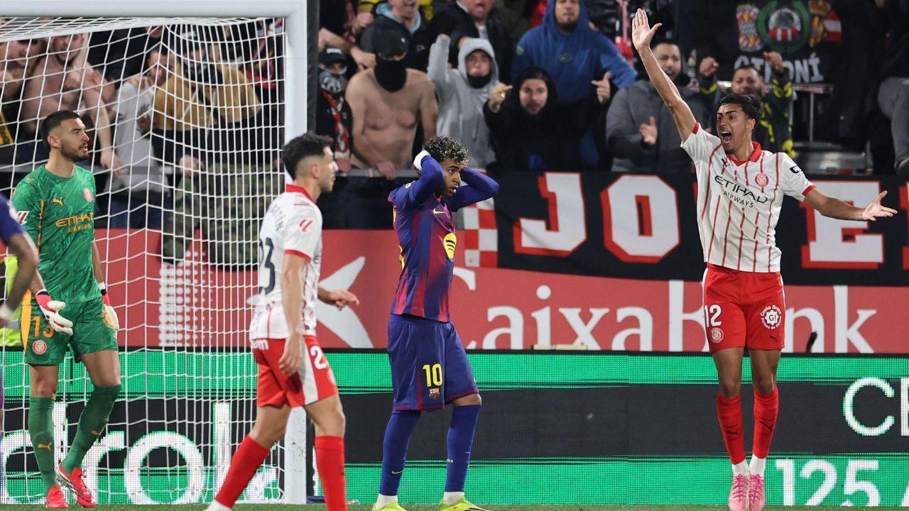 Yamal fired narrowly wide at the other end, but Girona's persistence paid off in the 86th minute when Beltran drove in from the edge of the area, with Barcelona appealing in vain for a foul on Kounde in the build-up