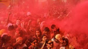 In Photos: Holi celebrations begin at Dwarkadheesh temple in Mathura