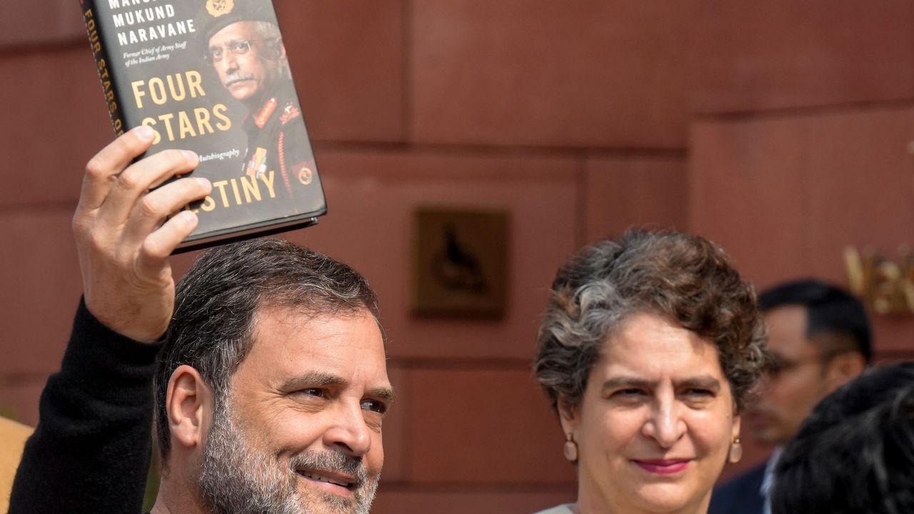 <p>Leader of Opposition Rahul Gandhi cites former Army chief MM Naravane`s `unreleased memoir` to claim that Prime Minister Narendra Modi shed responsibility during the India-China conflict in 2020 and passed the buck on to Naravane</p> <p>Leader of Opposition Rahul Gandhi cites former Army chief MM Naravane`s `unreleased memoir` to claim that Prime Minister Narendra Modi shed responsibility during the India-China conflict in 2020 and passed the buck on to Naravane</p>