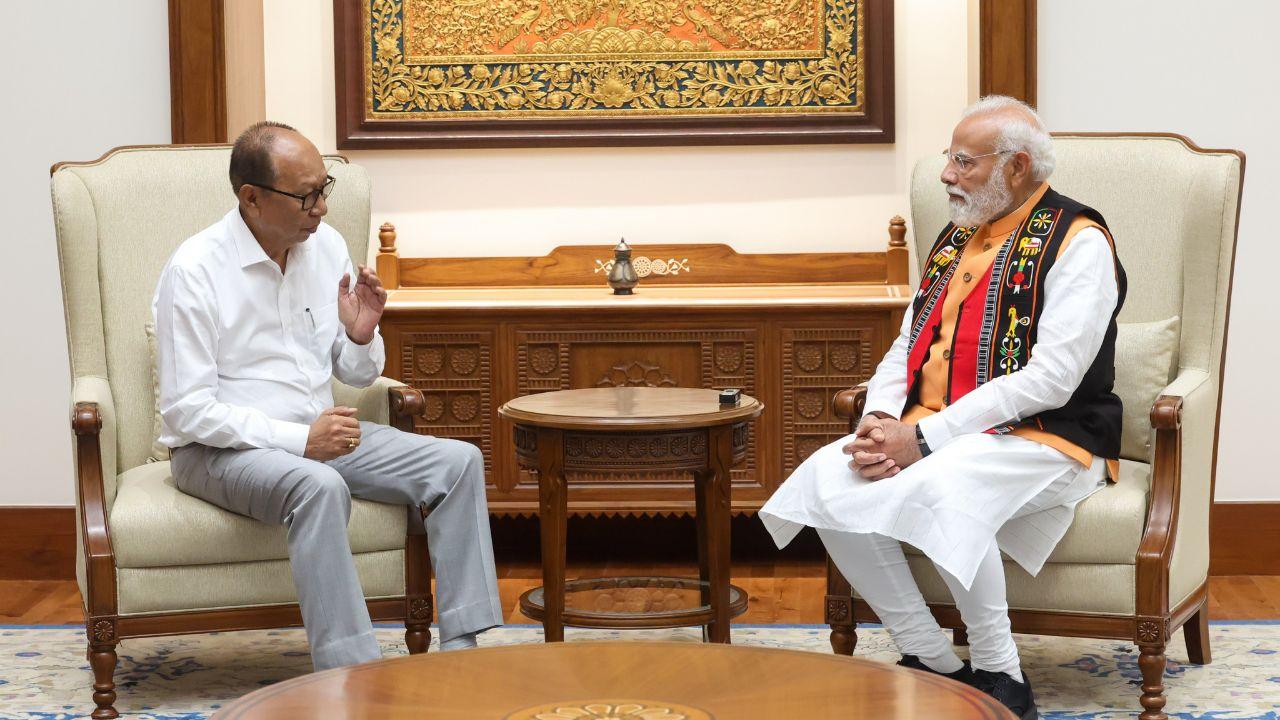 This was the first meeting of the Manipur leadership with PM Modi after assuming office on February 4