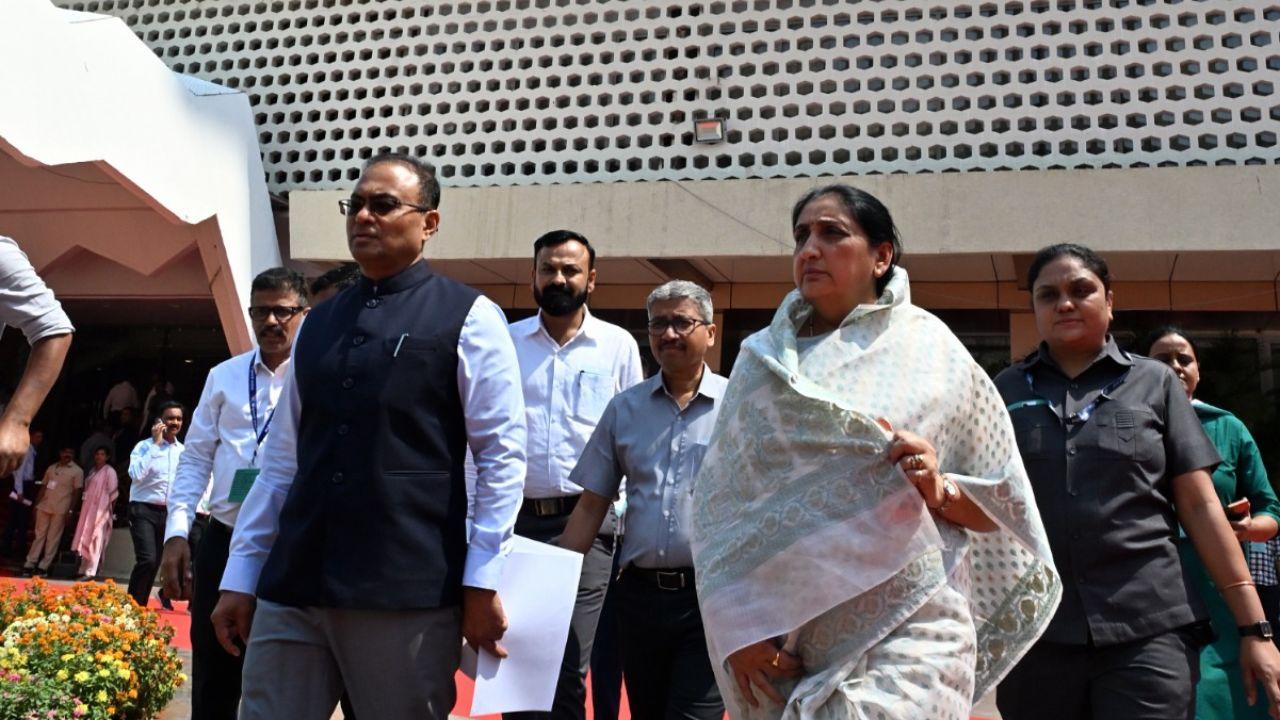 Deputy Chief Minister Sunetra Pawar also participated in discussions during the Budget Session 2026 at Vidhan Bhavan on Tuesday