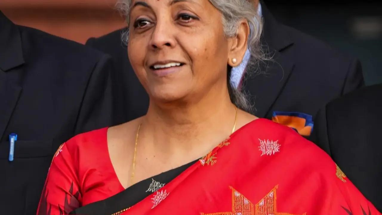 2023: Nirmala Sitharaman presents the Budget wearing a black handwoven saree, underscoring sustainable and local craftsmanship