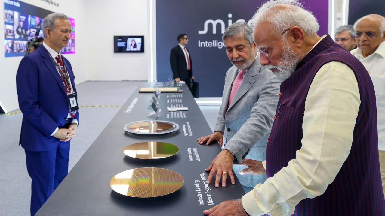 Calling microchips the “regulator of this century,” Modi says semiconductors will bridge the industrial and AI revolutions. He also noted that 10 semiconductor projects have been approved under the Semicon India programme, with more facilities set to begin production soon