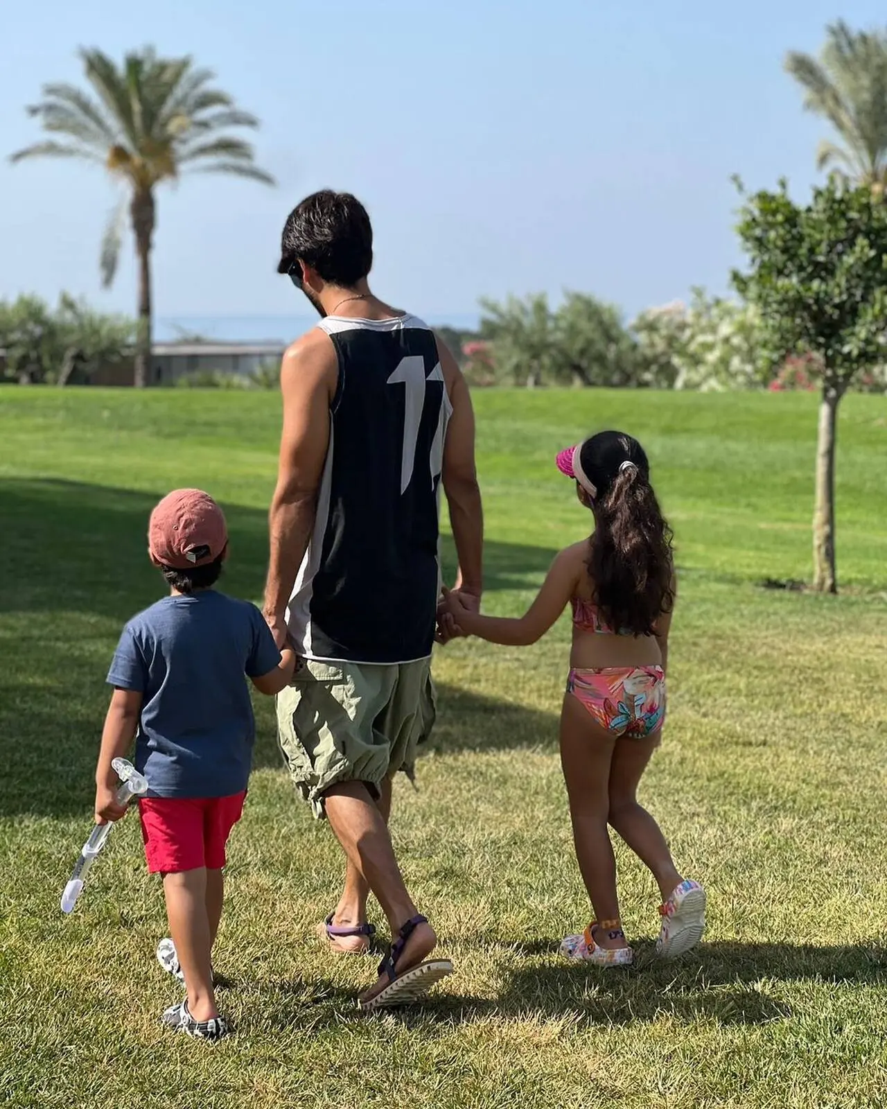 Shahid Kapoor shares a heartwarming glimpse of himself walking and spending quality time with his kids, Zain and Misha. The candid moment captures the doting dad enjoying a quiet stroll.