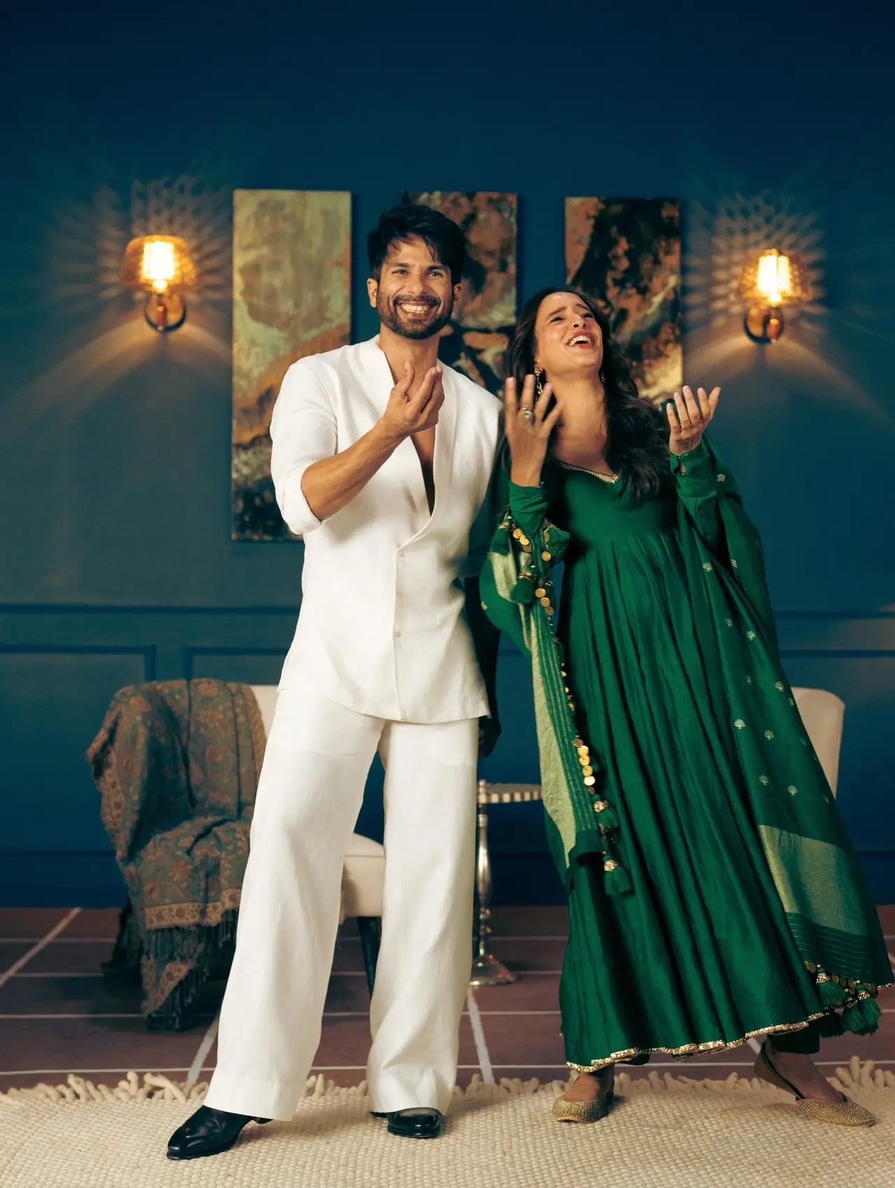 <p>Triptii Dimri looks radiant in a deep green anarkali suit that perfectly blends elegance with festive charm. She styles it with statement jewellery, keeping the vibe celebratory yet graceful.</p>