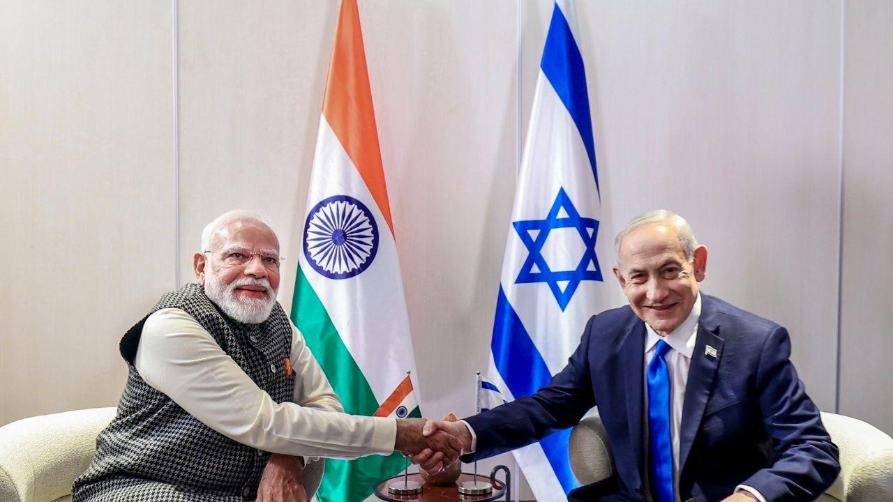 Ahead of the parliamentary address, the two Prime Ministers meet for detailed discussions aimed at expanding cooperation across multiple sectors at in Tel Aviv, Israel.