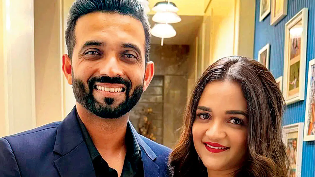 Ajinkya-Radhika exude class! in stylish wedding looks on Instagram