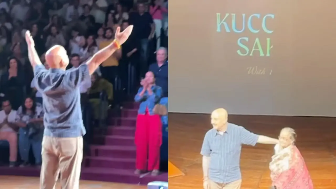 Anupam Kher performs play Kuch Bhi Ho Sakta Hai despite sprained foot