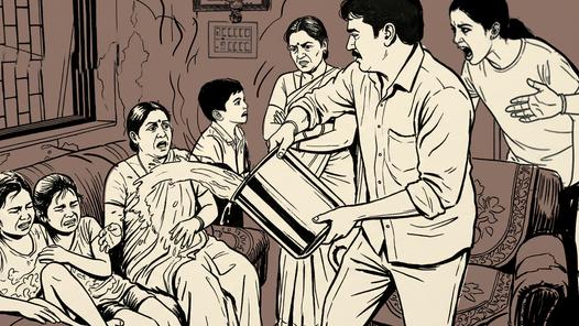 Brave 7-year-old breaks his arm while protecting mother and sisters from attack