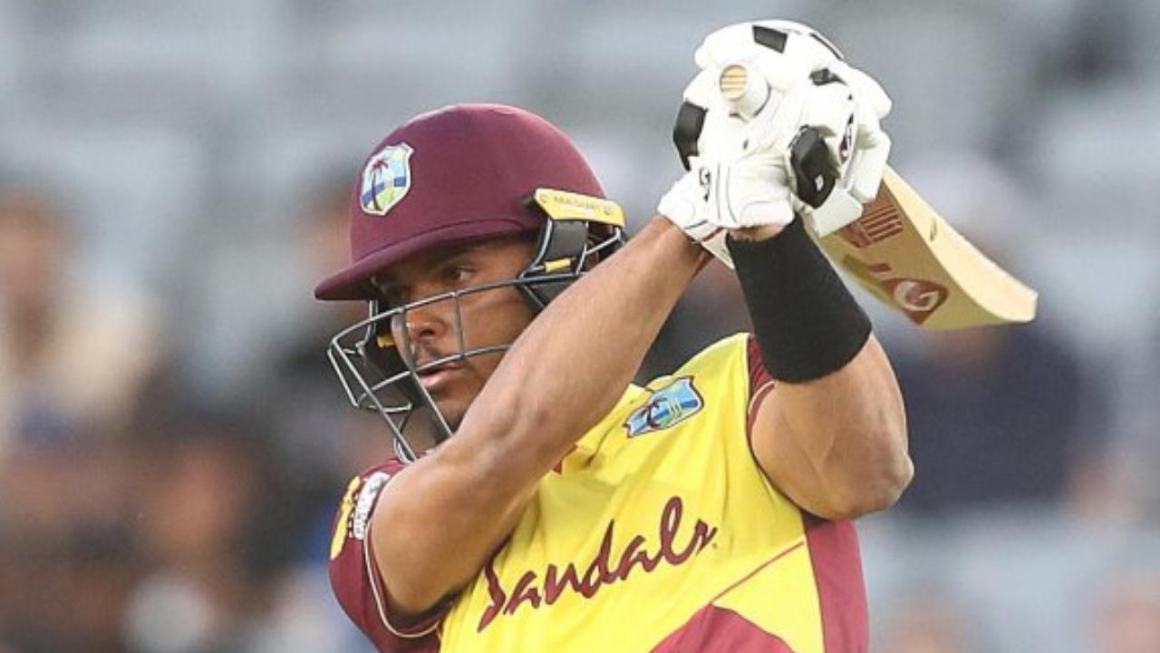 Having put to bat first, the West Indies' opening batsman, Brandon King, scored 21 runs in 11 balls, including five boundaries. Skipper Shai Hope departed after scoring 16 runs in six balls, with the help of a boundary and two maximums (Pic: X/@ICC)