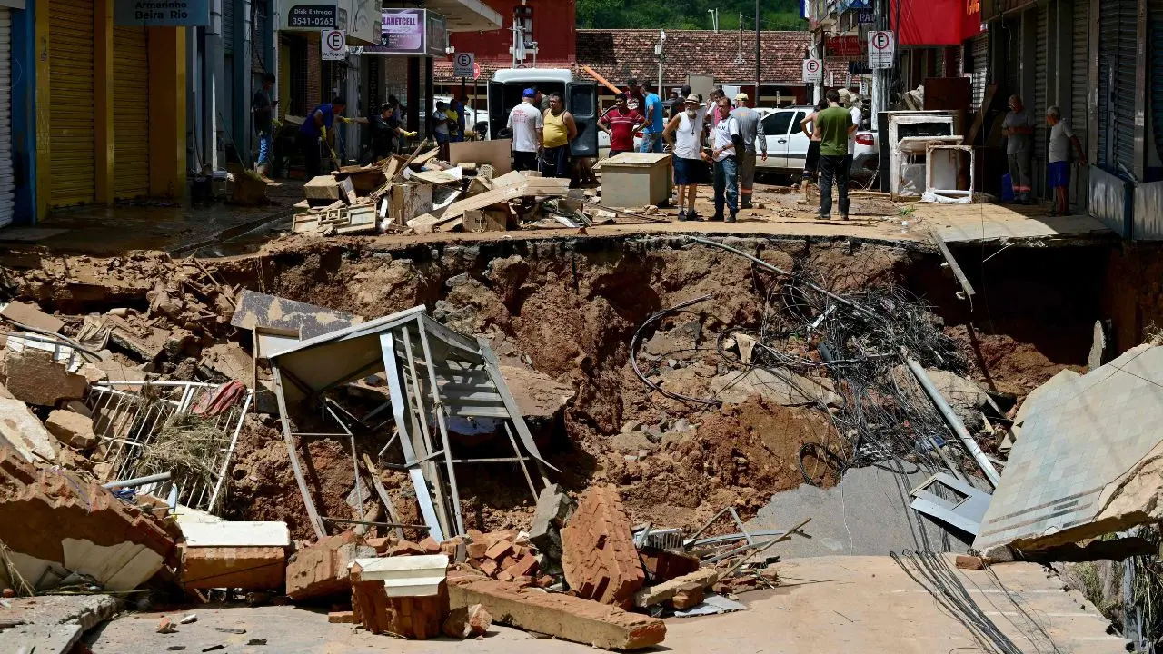 IN PHOTOS | Tragedy strikes Brazil: Landslides bury homes, death toll reaches 55